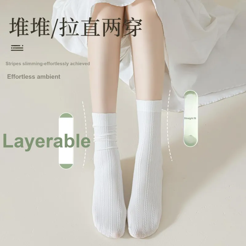 XXLLG Mid Calf Socks Women's 3 Pack-10