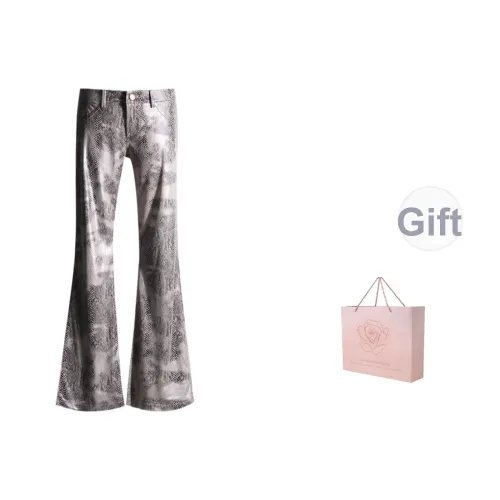 ZAZN Джинсы Женские Потертый Дикий Python