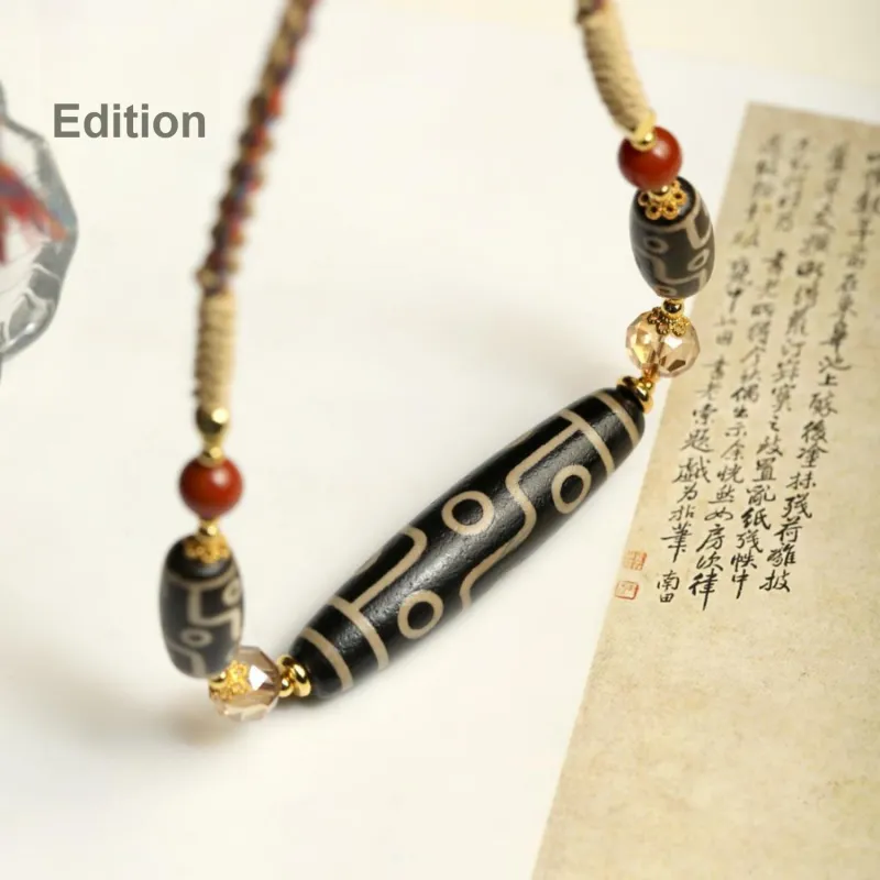 Artisan Lock Heart Jade Agate Jade Necklaces Unisex-4