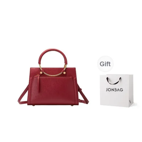 JONBAG Synthetic Leather Wedding Bag Shoulder Handbag Medium Size Women's Red