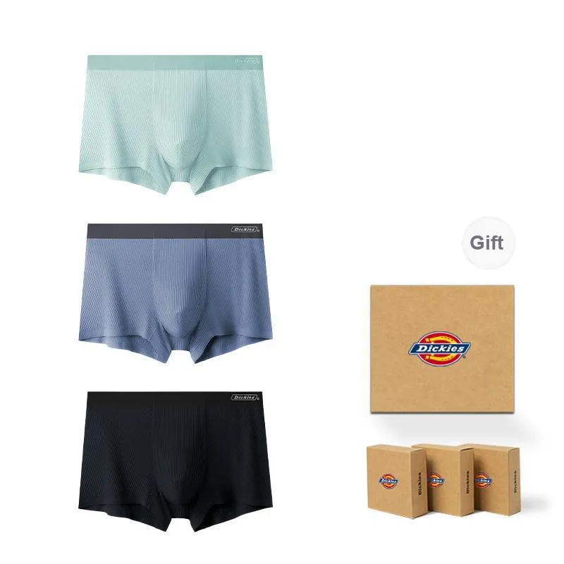 Dickies Underpants Men's Modal Sports Breathable Boxer Shorts Box 3 Pack-0