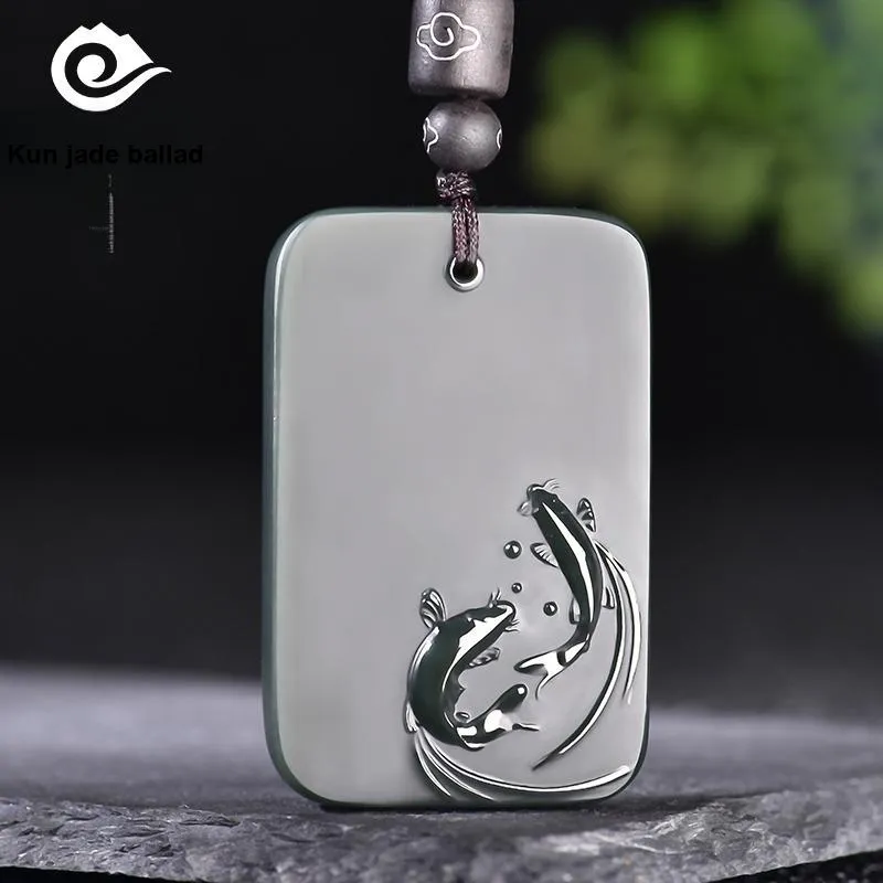 KUNYUYAO Pendants Green Jade Unisex-1