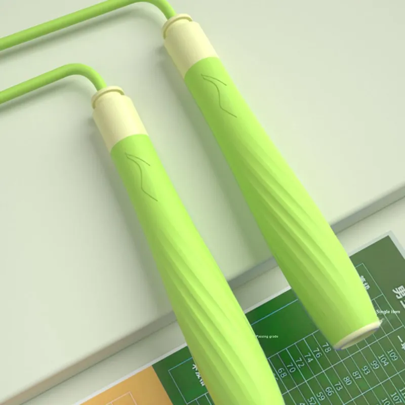 LiNing Aerobic Fat Reduction Non Countable Jump Ropes Kids PVC Cord 2.8 Meters Long Grass Green-2