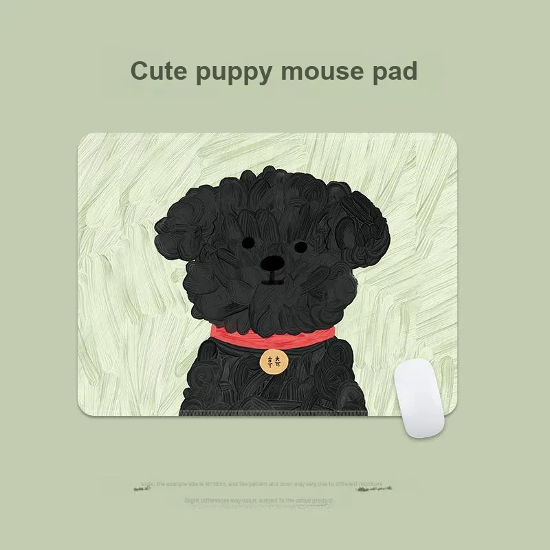 Beams Cute Puppy Small Size Computer Desk Pad Gaming Mat Slip Resistant Edge Trimmed Thickened Esports Mouse Pads-14