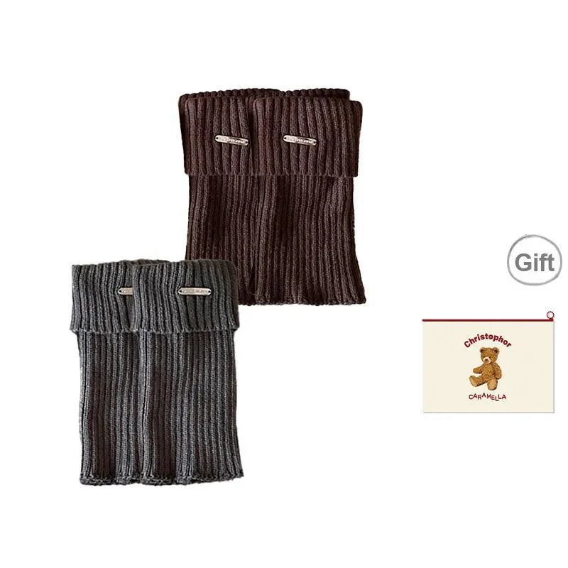 Caramella Mid Calf Socks Women's Shopping Bag Combo Set-11