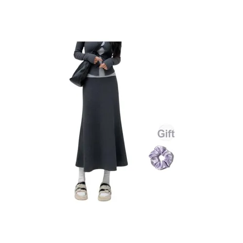 OUKEJI Повседневный Длинный Юбка Женские