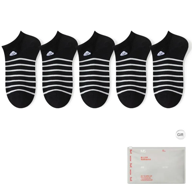 MIIOW Trend Party Series Ankle Socks Women's 5 Pack-0