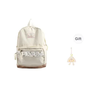 KAMLUI Fabric Backpack Regular Women's Custard/Blue