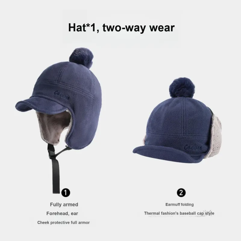 CACUSS Junior Polyester Trapper Hats Unisex-7