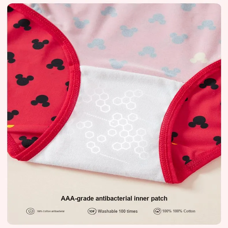 Disney Mickey Series Underpants Women's 3 Pack Mixed Color-1