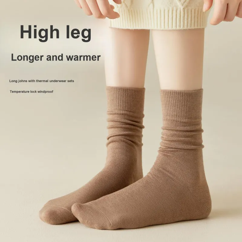 MIIOW Mid Calf Socks Women's 4 Pack-3