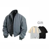 Gray (Comes with Heavyweight 100% cotton Random T-Shirt)
