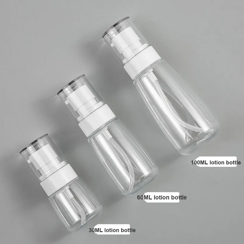 JIAOXUEFEI 100ML Travel Portable Empty Bottle Lotion Foundation And Toner Sample Compress-2