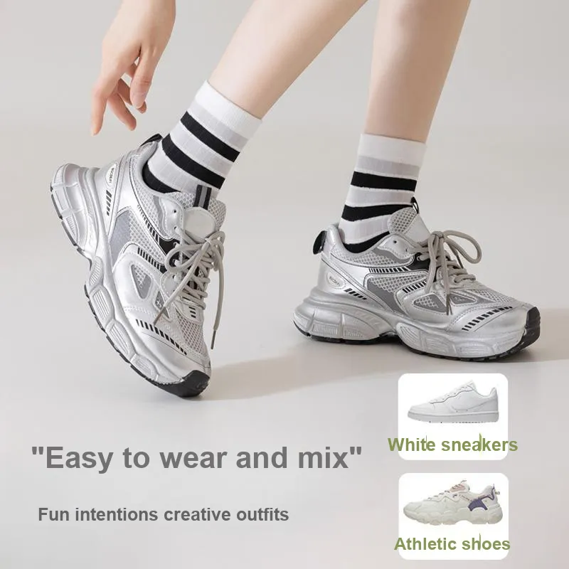 MIIOW Mid Calf Socks Women's Combo Set-7