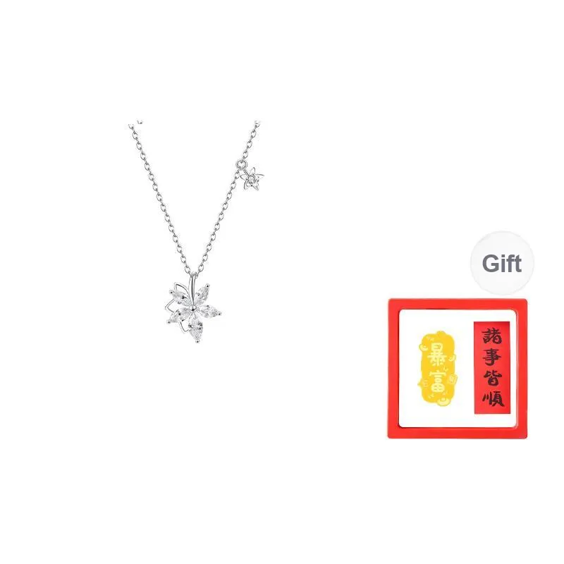 Chongqing Gold Store S925 Silver Necklaces Women's-0