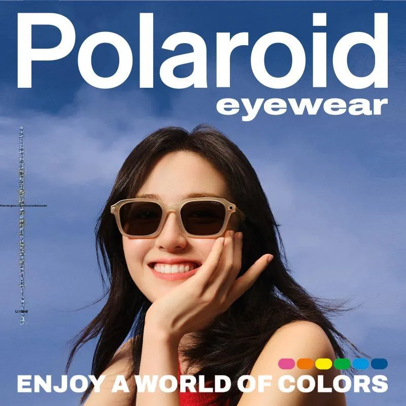 Polaroid Plate Frame Irregular Shape Sunglasses Women's-3