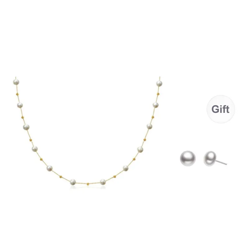 Luxury Beads Pearl Necklaces Women's-0