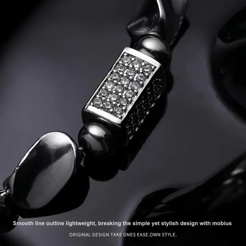 FOREVER MELODY Titanium Steel Necklaces Men's-4