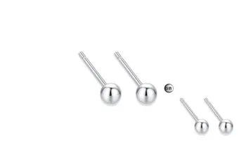 COPI S999 Sterling Silver Stud Earrings Unisex