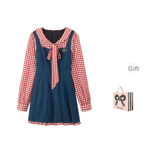 FABRIC PIG Длинное платье с длинными рукавами женское