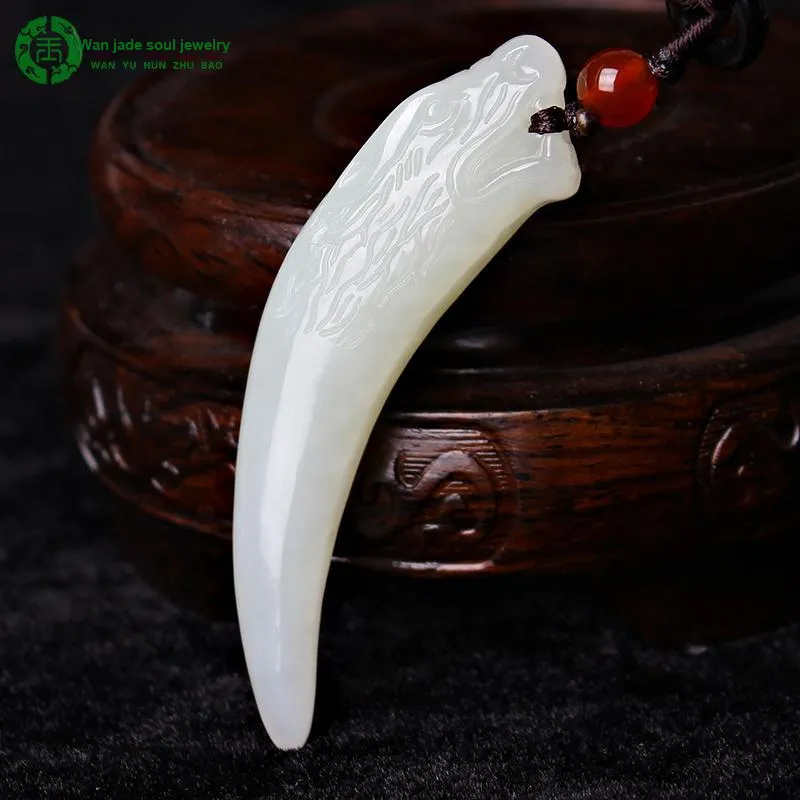 WANYUHUN Pendants White Jade Unisex-1