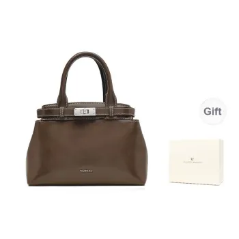 VALUNCICA EUROPHAM Synthetic Leather Kelly Bag Shoulder Bag Crossbody Bag Handbag Women's Brownie Brown