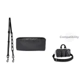 Black Acrylic Leather Strap 98-122cm+Keepall 25 Exclusive Liner