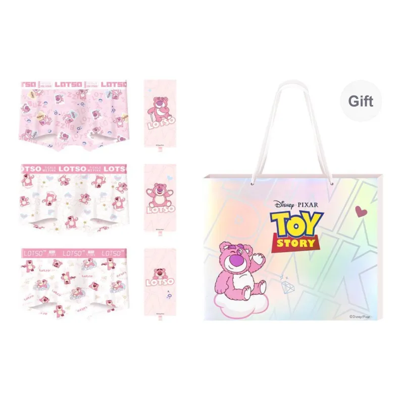 Disney Strawberry Bear Series Underpants Men's Box 3 Pack-0