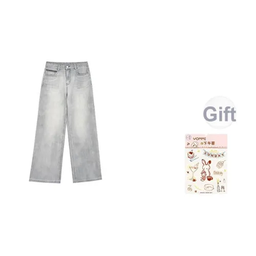 ZIHAN Джинсовый серый Женские джинсы