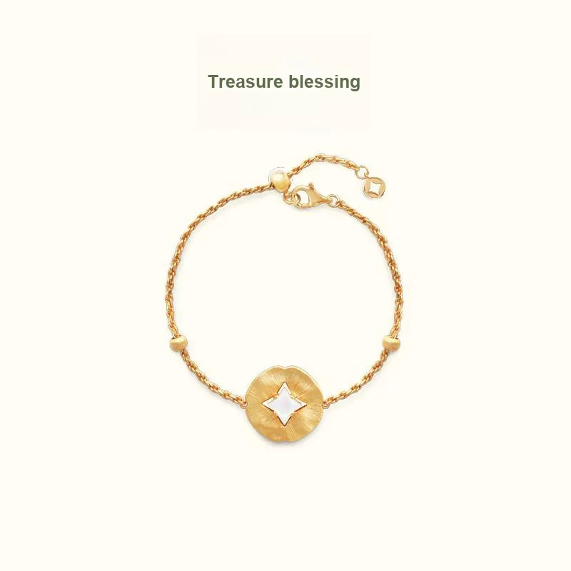 BAODEYI 18K Gold Plated Copper Bracelets Unisex-5