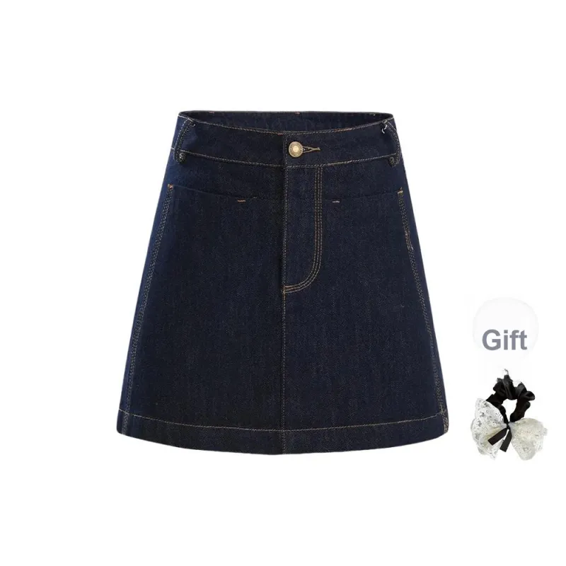 TUSHIFEI Denim Short Skirts Women's-0