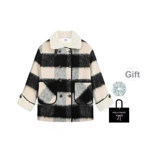 M MAICCO Черный Thickened Cotton С подарками Резинка для волос + Эксклюзивная коробка Женское пальто