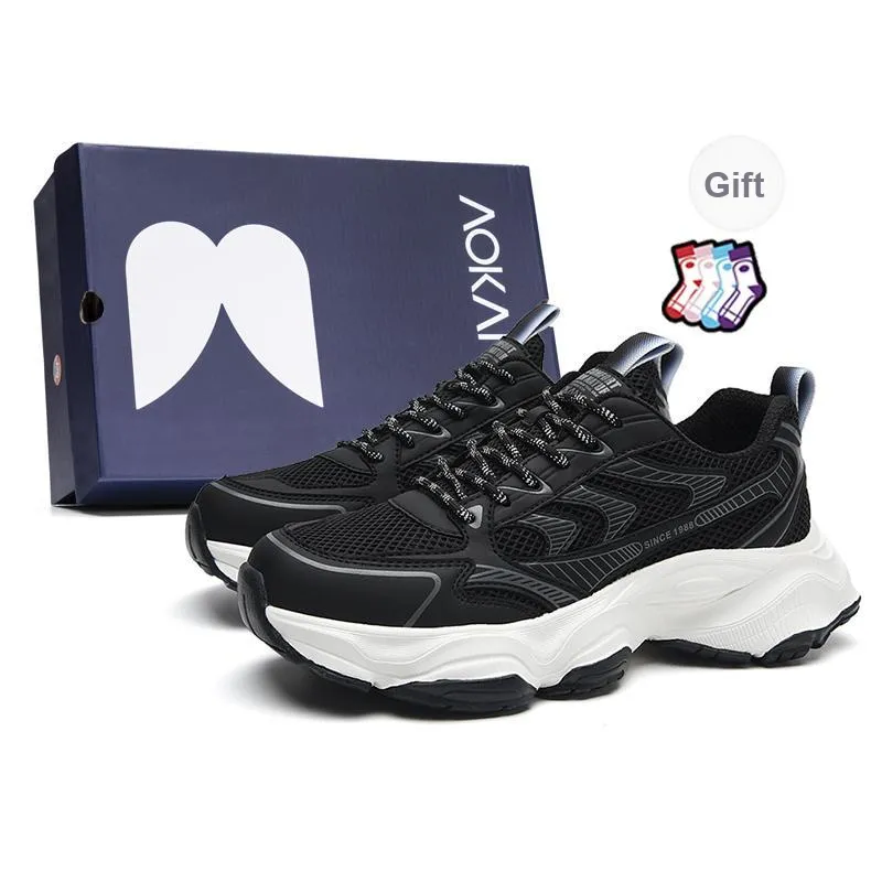 AOKANG Height Increasing Wear-Resistant Breathable Slip-Resistant Low-Top Chunky Sneakers Men's-21