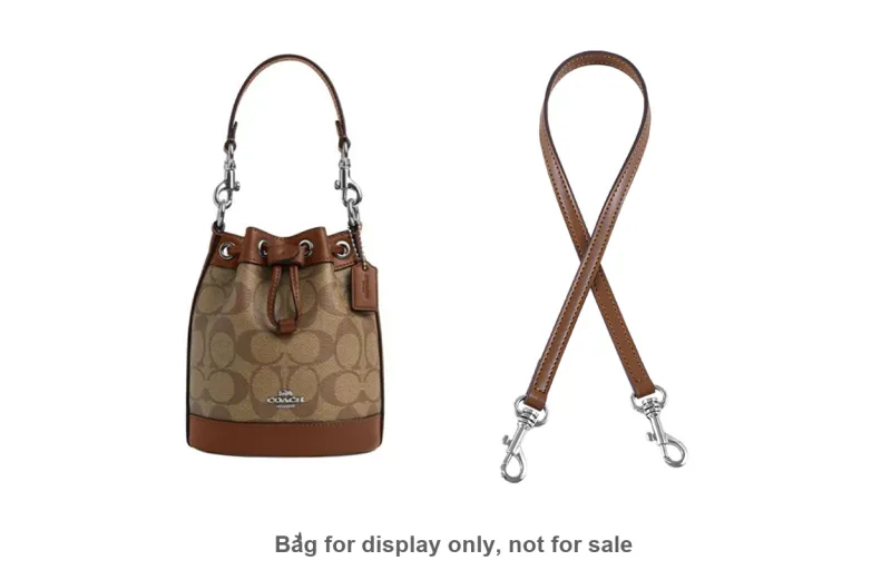Lan Bao Fan Artificial Leather, Microfiber Bag Accessory, Modified Bag Strap Unisex Ecru-63