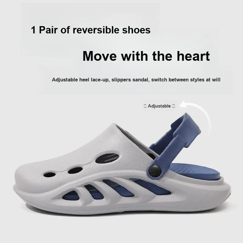 Foot Recreation Clogs Summer Casual Indoor Outdoor Reversible Slippers-21