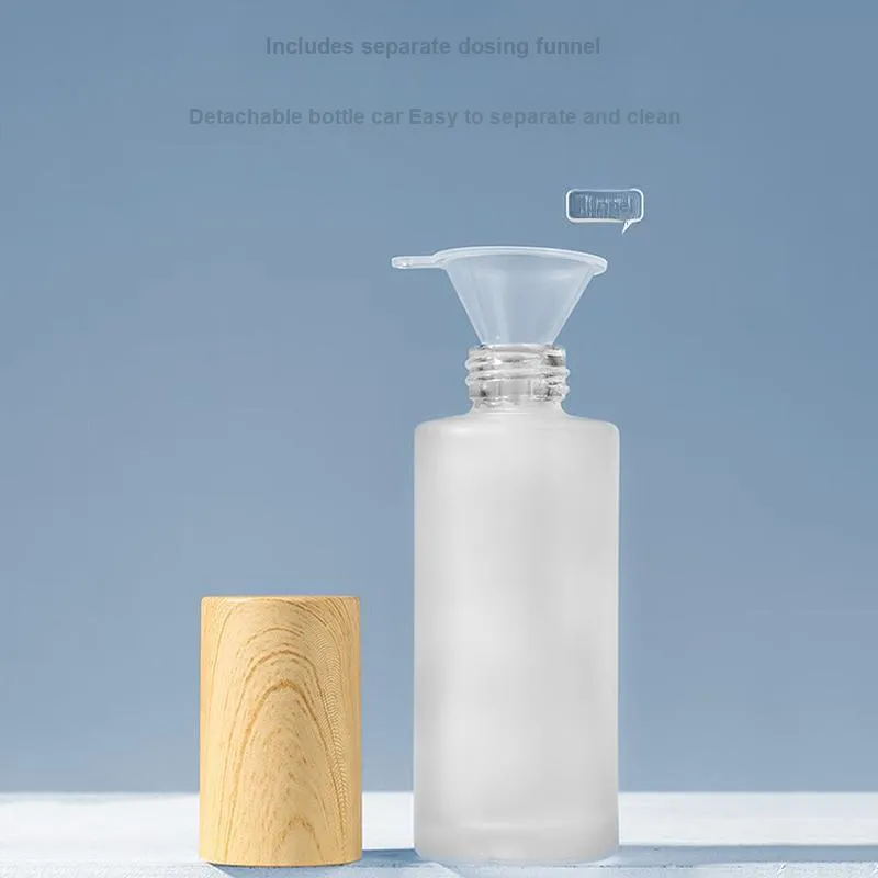 JIANYINGSHU 2 Pcs Up] Matte Glass Spray Bottle 50ml Thickened Glass Wear Resistant Durable Travel Portable Small Bottle-13