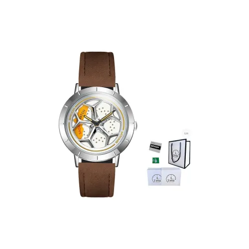 Sanda Wheel Collection Кварцевый механизм ПУ (полиуретан) Ремешок Часы Мужские Часы Соскальзывающий циферблат