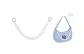 2.0 Wide Pearl Infinity Clasp Silver 38cm[Bag Not Included]