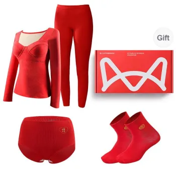 MIIOW Honmei Honmei Series Thermal Set Women's Box 3 Pack Red