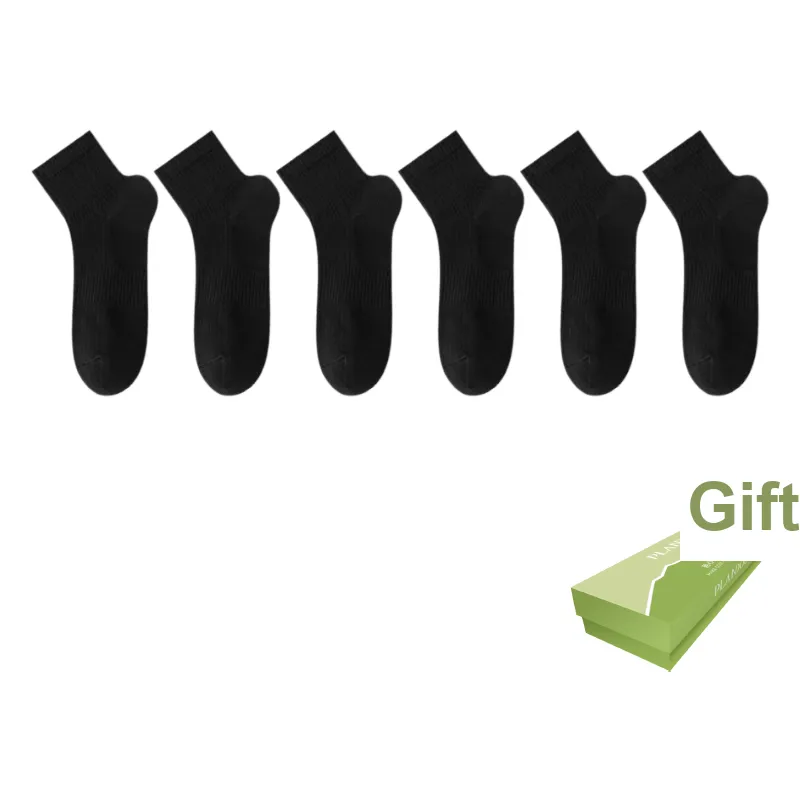 PLANDOO Mid Calf Socks Men's Box 6 Pack-5