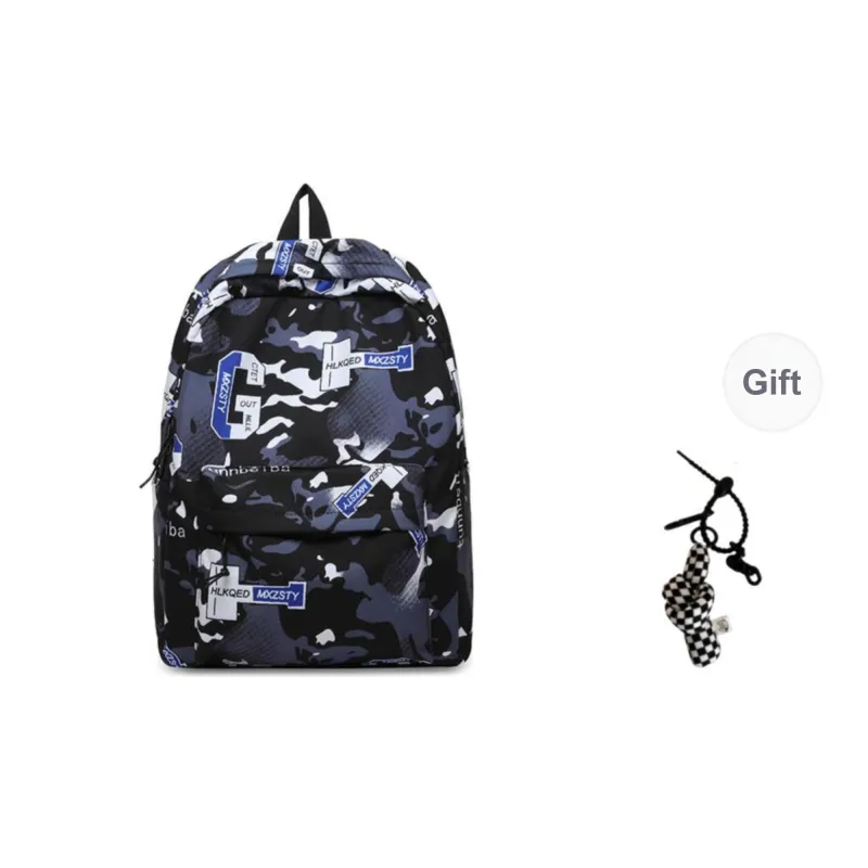 BRABOSTON Nylon Fabric Backpack Regular Unisex Red/Orange Red/Blue/Purple/Yellow/Green-6