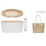 City33 (Ecru) 2-Piece Set[Shoulder Strap Pad+Beige Waterproof Liner]☆No Compartment