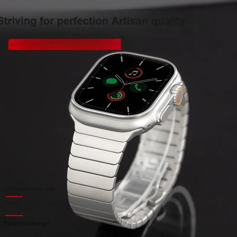 CHRROTA Watch Band Apple Compatibility Stainless Steel Material-8