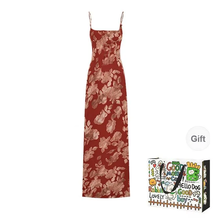 ZVJH Slip Dresses Women's Red Shopping Bag-1