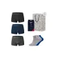 Underpants (Black, Blue, Dark Heather, Gray)+Socks (Gray, Gray/Blue)