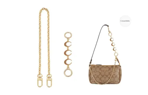 Lan Bao Fan Metal Extender Chain Sub-Decoration Chain Unisex Gold-Tone