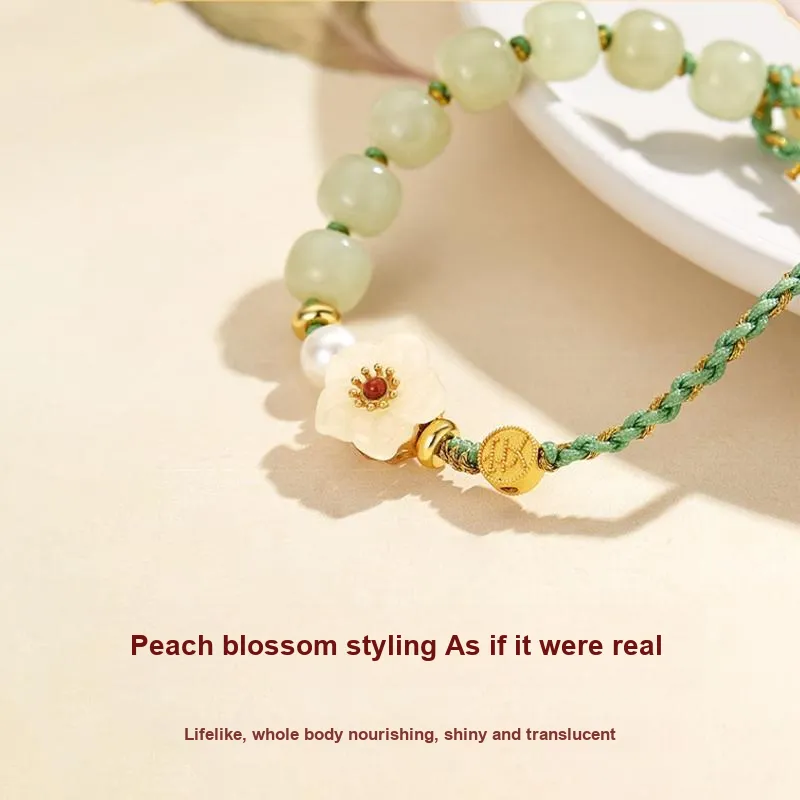 Zhou Jifeng Hetian Jade Bracelets White Jade Women's-3