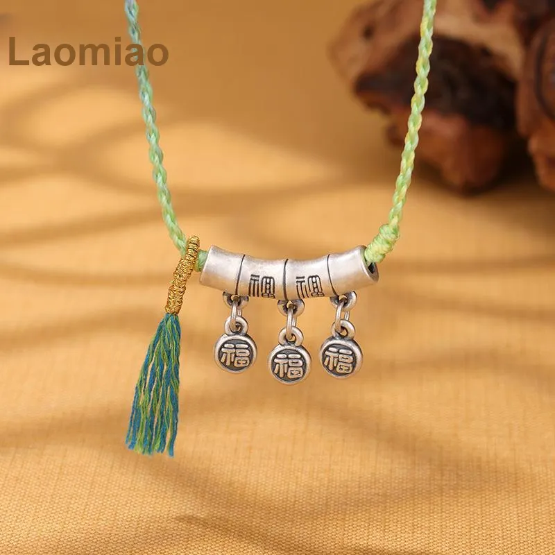 LAOMIAO S999 Fine Silver Necklaces Women's-2