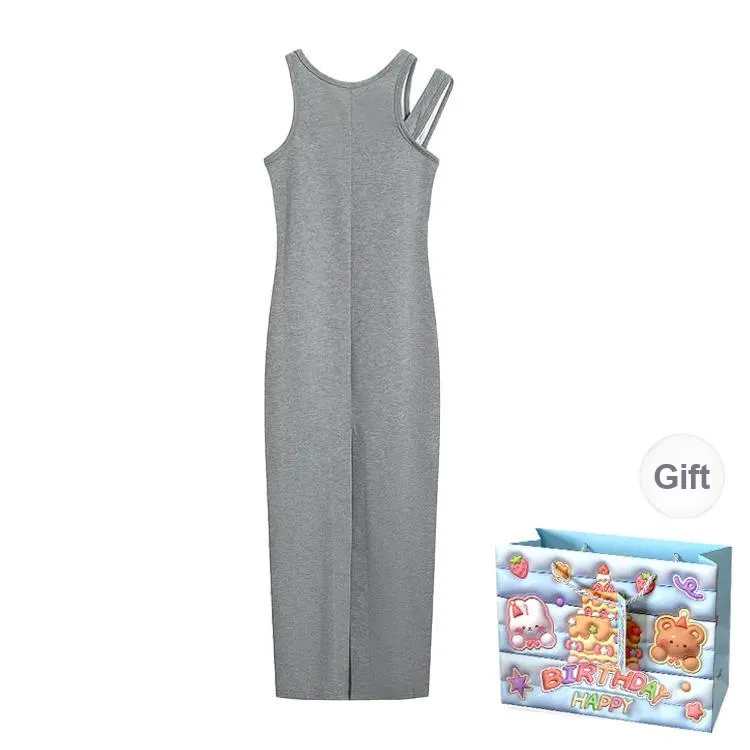 Gentle Welcome Slip Dress Women's Gray-1