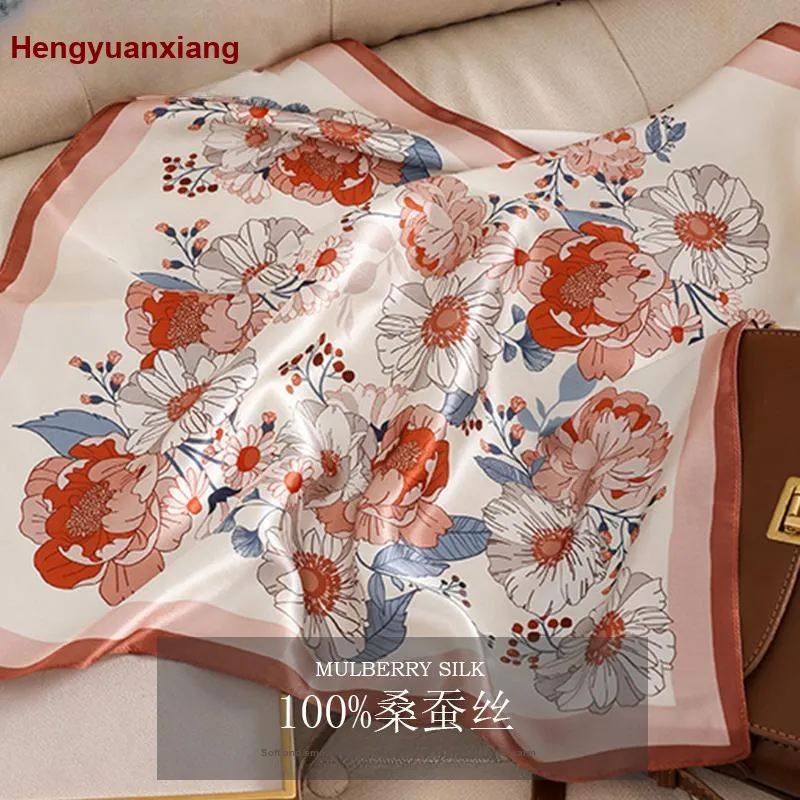 H YXIANG Silk Scarves Women's-2
